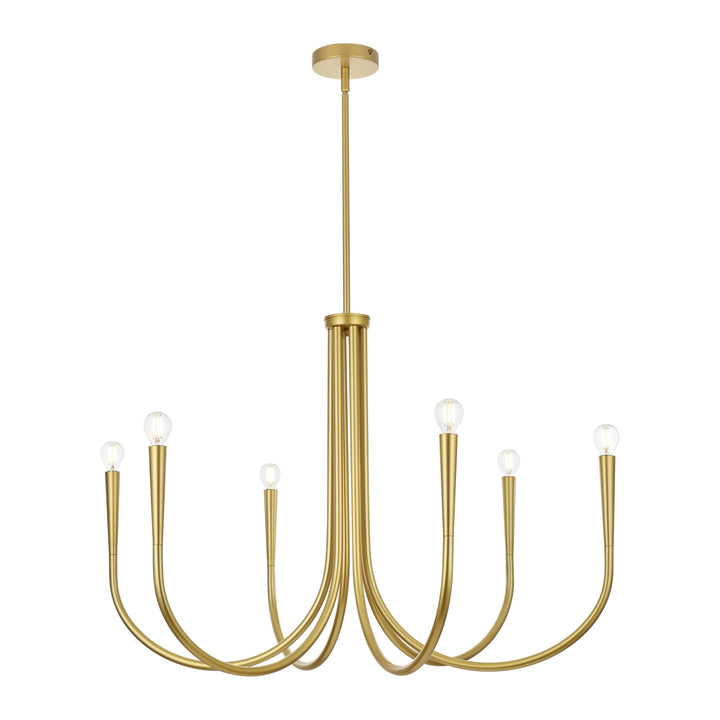 Layne Chandelier in Brass by Living District