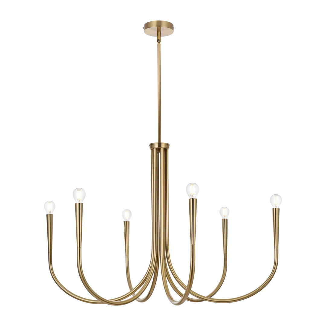 Layne Chandelier in Satin Gold by Living District