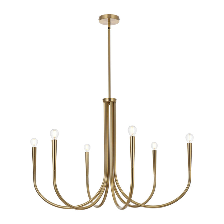 Layne Chandelier in Satin Gold by Living District