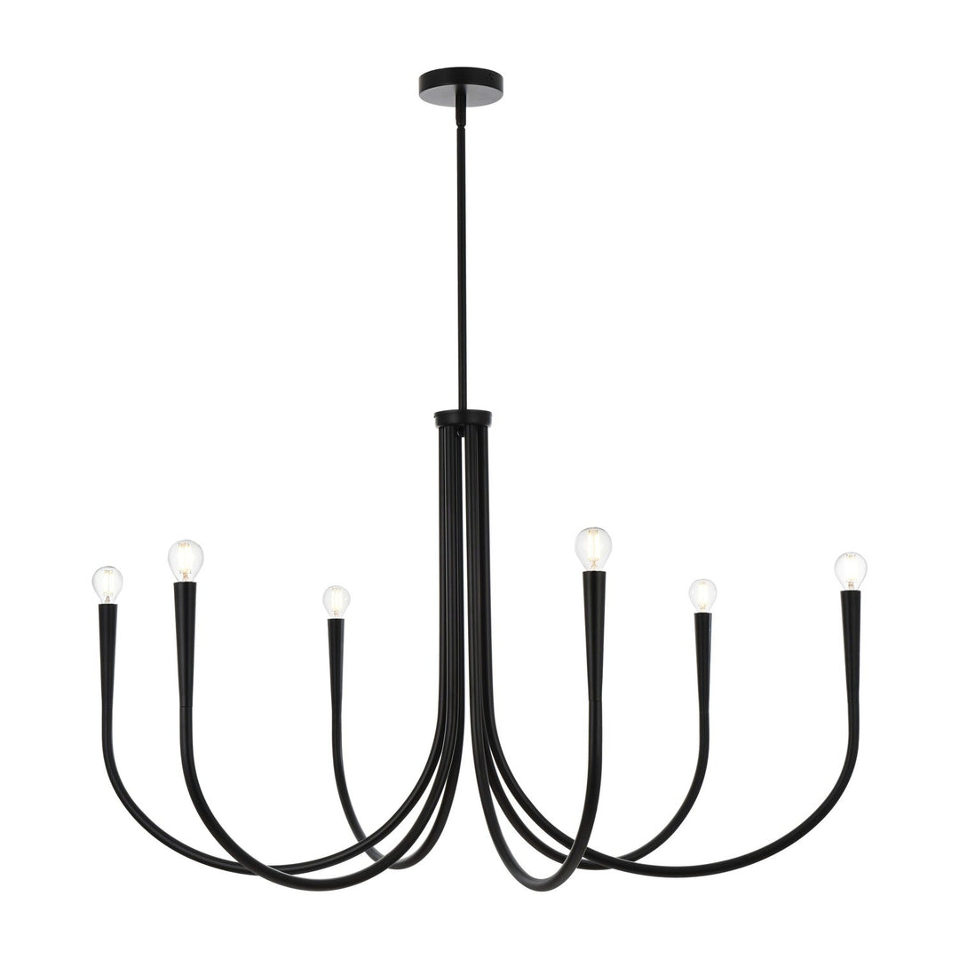 Layne Chandelier in Black by Living District