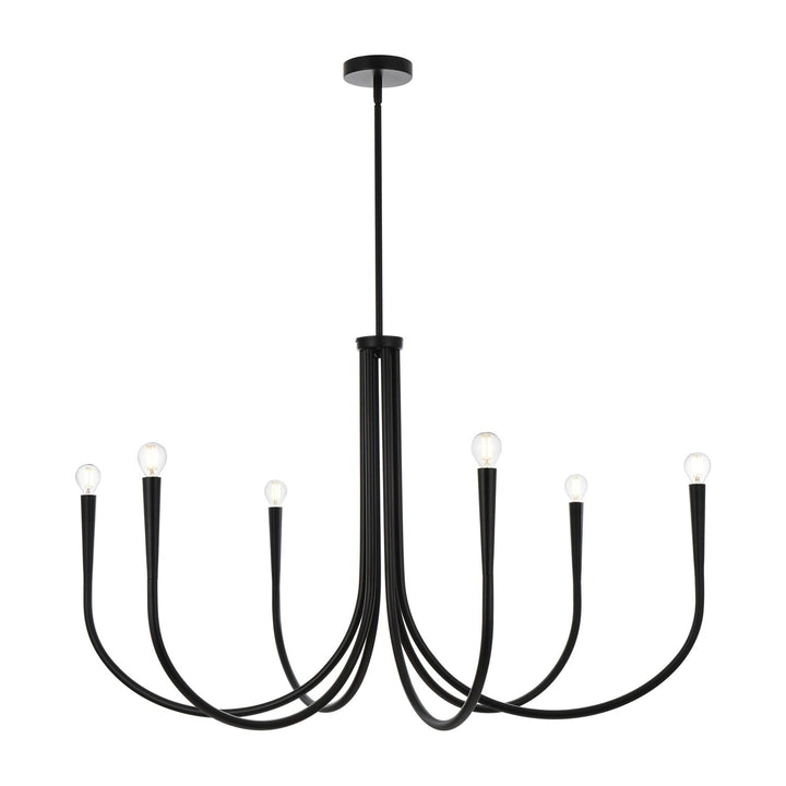 Layne Chandelier in Black by Living District