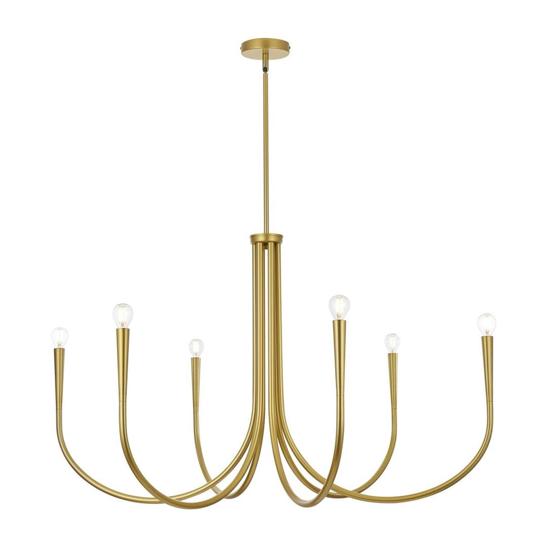 Layne Chandelier in Brass by Living District