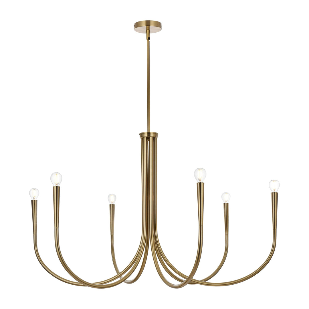 Layne Chandelier in Satin Gold by Living District