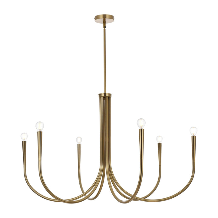 Layne Chandelier in Satin Gold by Living District