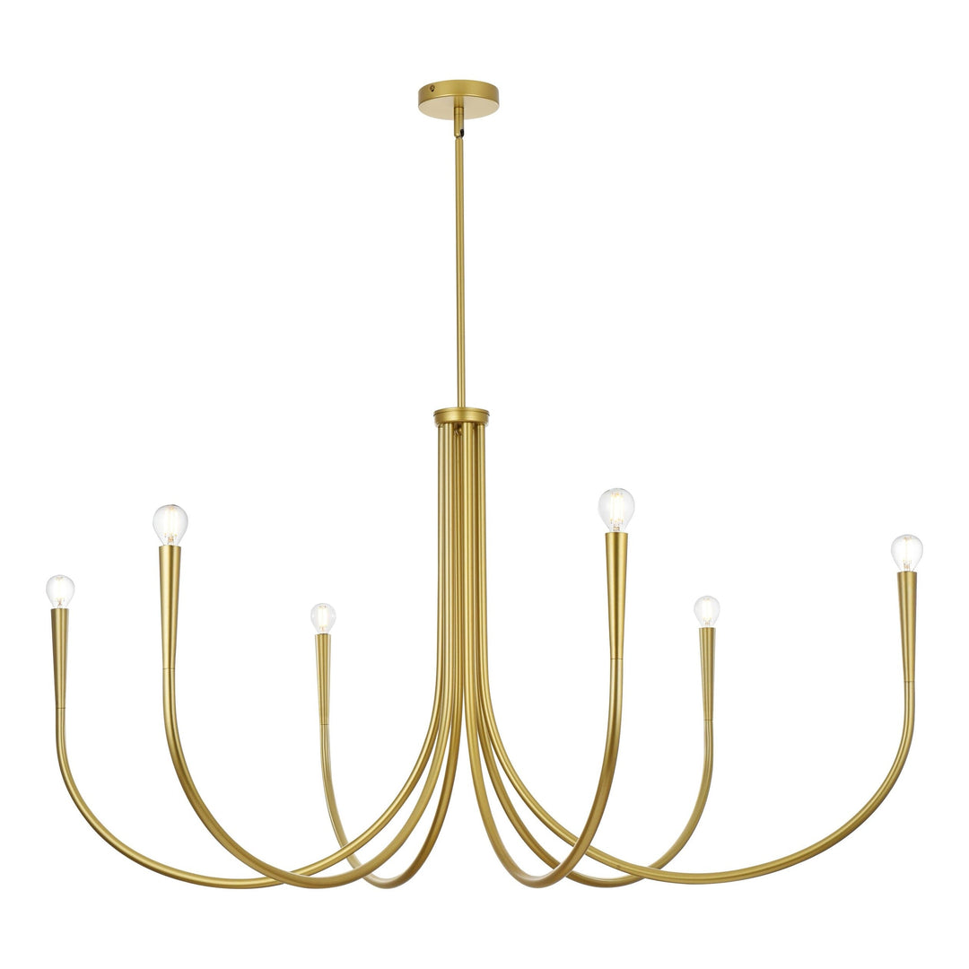 Layne Chandelier in Brass by Living District