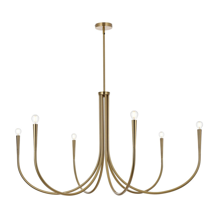 Layne Chandelier in Satin Gold by Living District