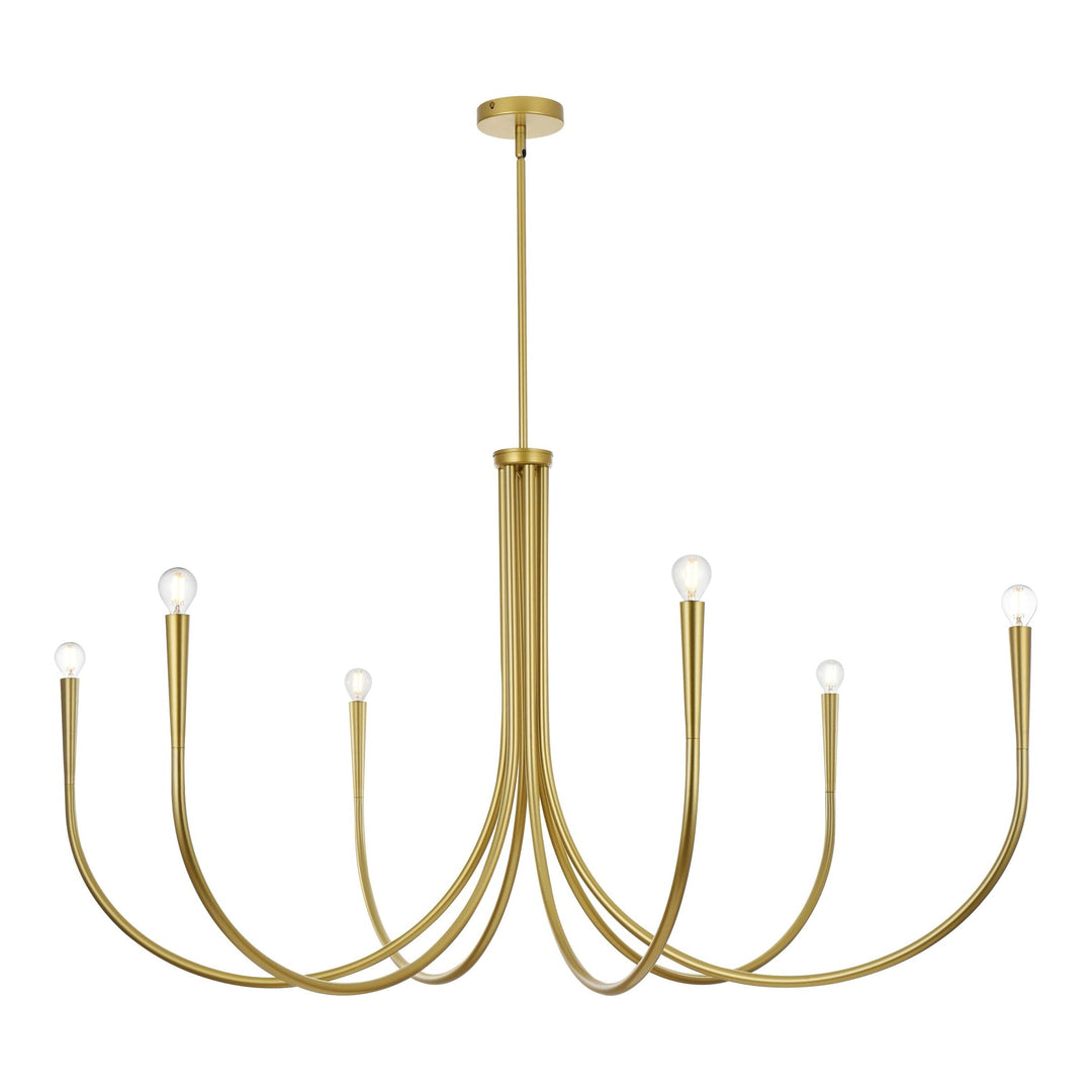 Layne Chandelier in Brass by Living District