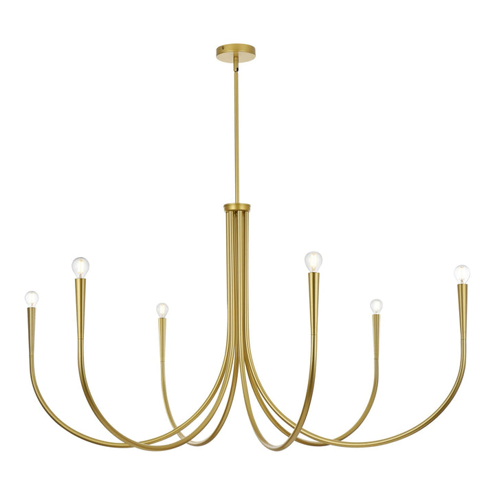 Layne Chandelier in Brass by Living District