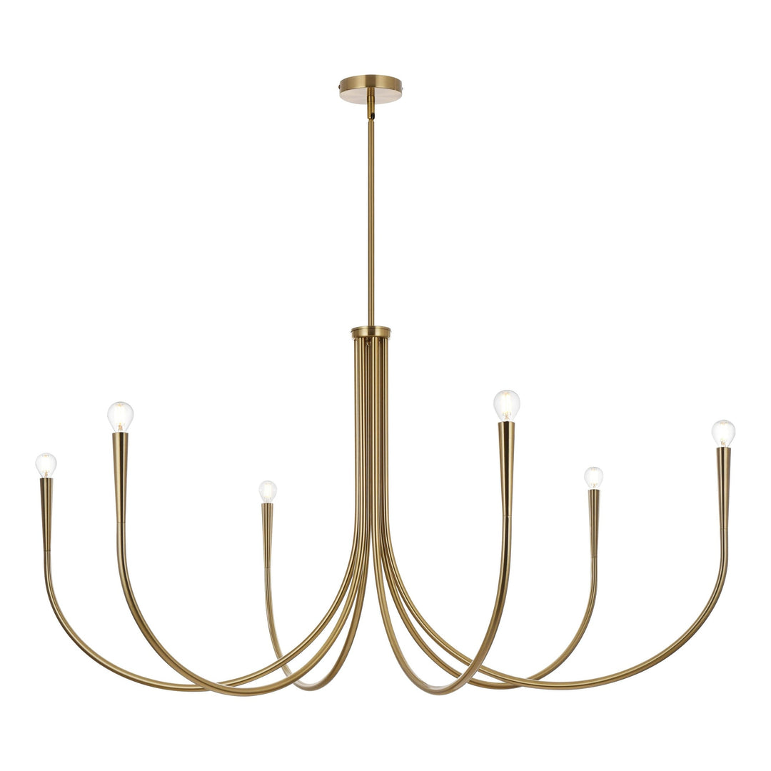 Layne Chandelier in Satin Gold by Living District