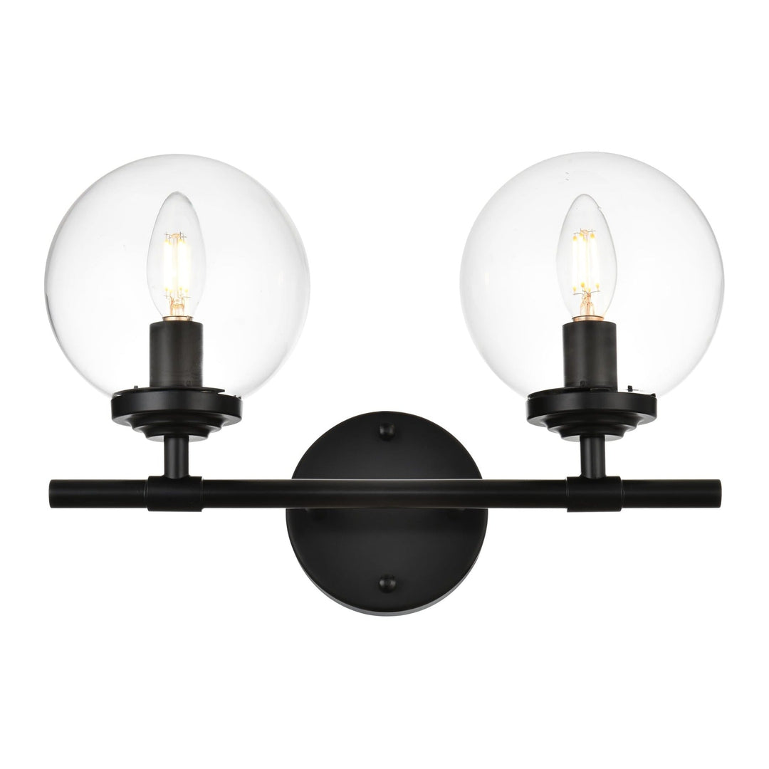 Ingrid Vanity Light in Black by Living District