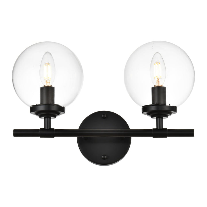 Ingrid Vanity Light in Black by Living District