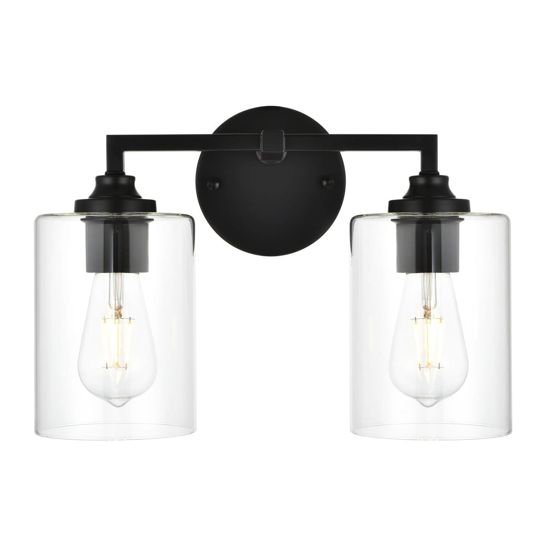 Mayson Vanity Light in Black by Living District