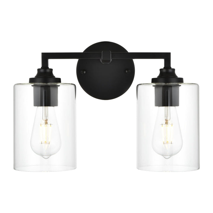 Mayson Vanity Light in Black by Living District