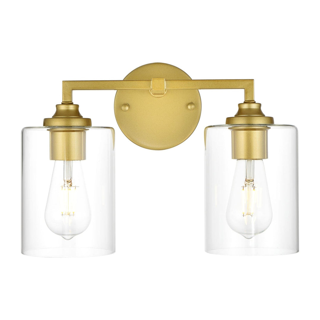 Mayson Vanity Light in Brass by Living District