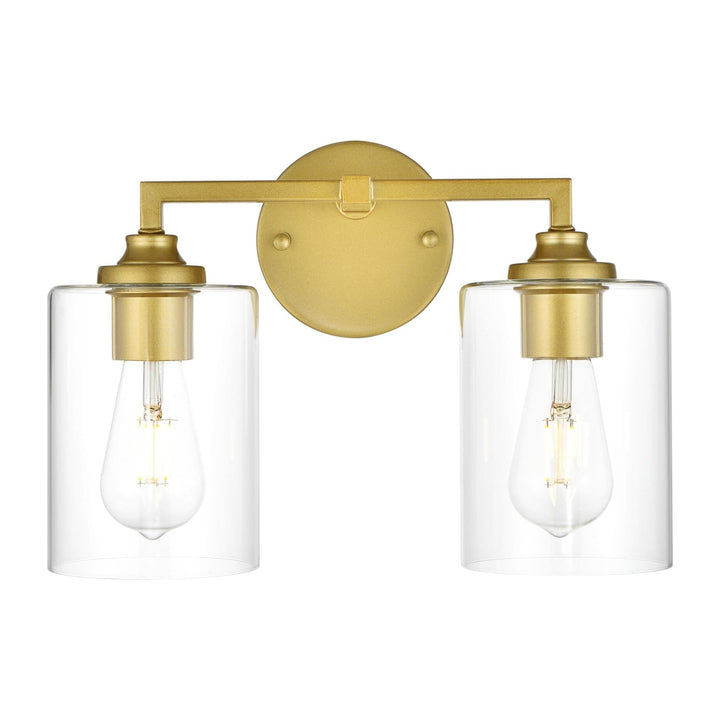 Mayson Vanity Light in Brass by Living District