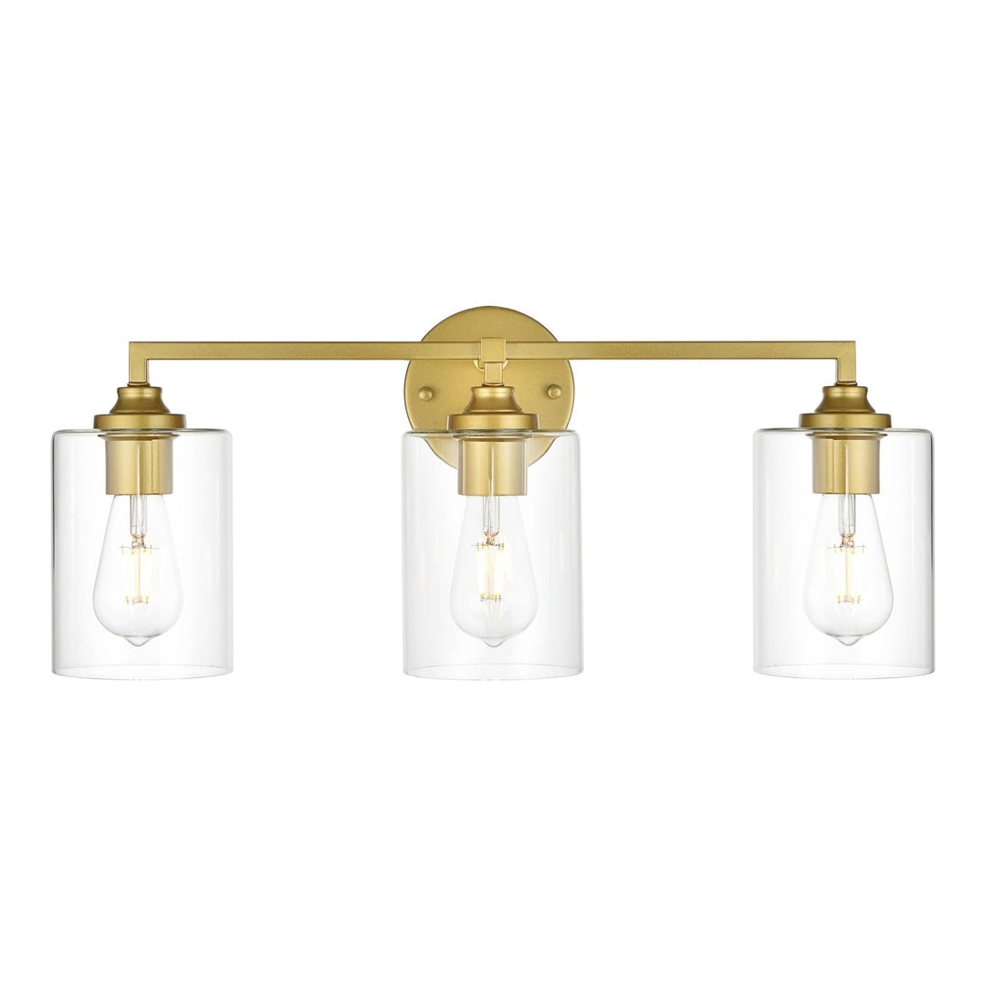 Mayson Vanity Light in Brass by Living District
