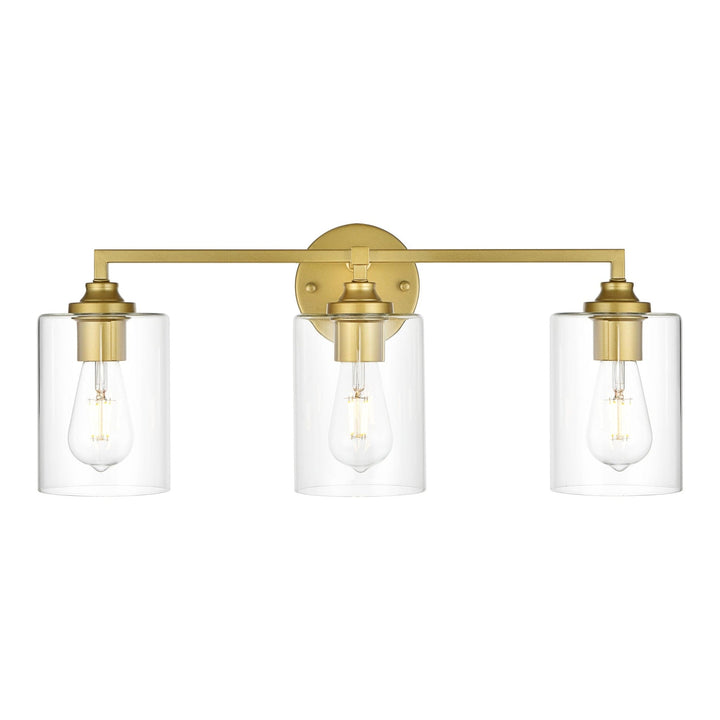 Mayson Vanity Light in Brass by Living District