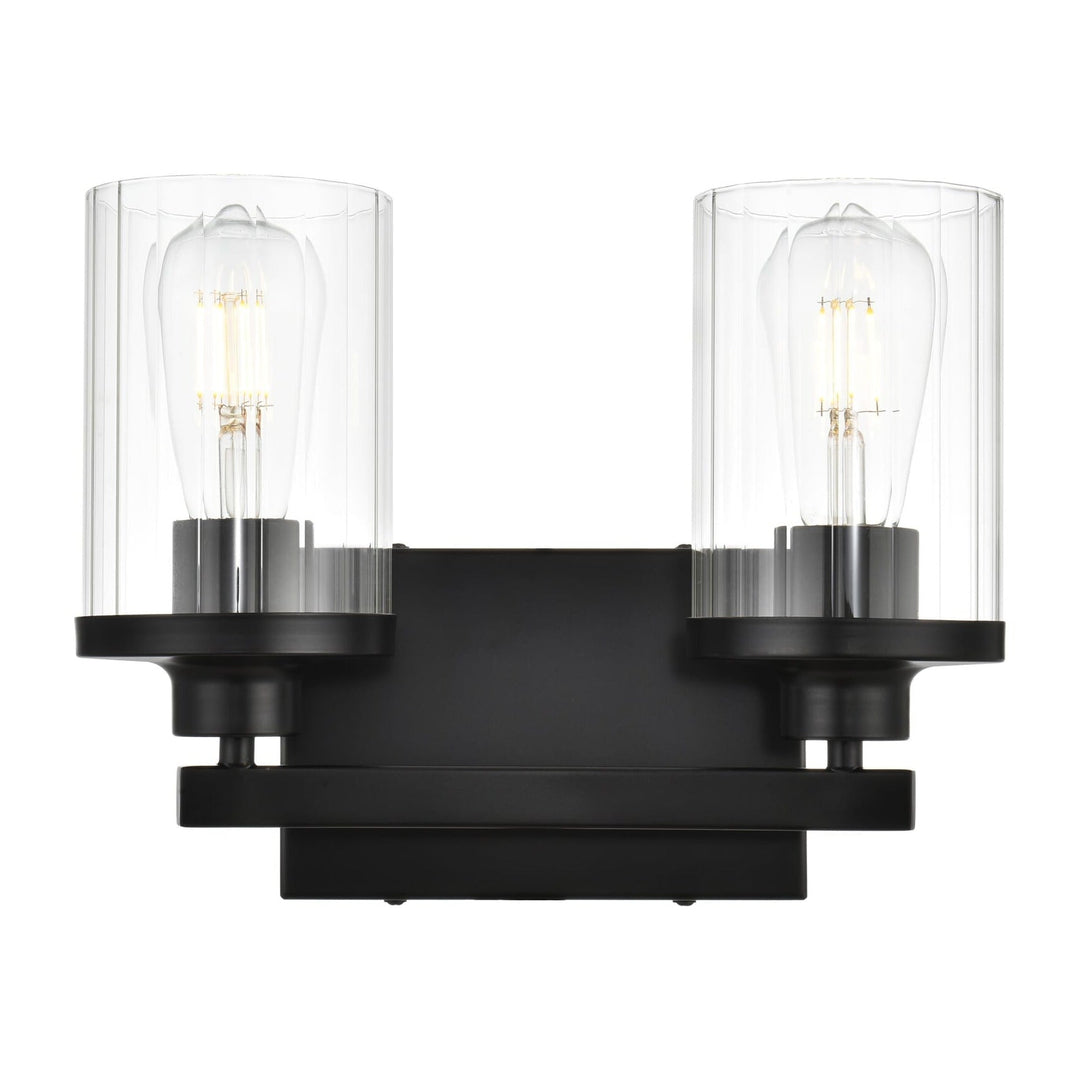 Saanvi Vanity Light in Black by Living District