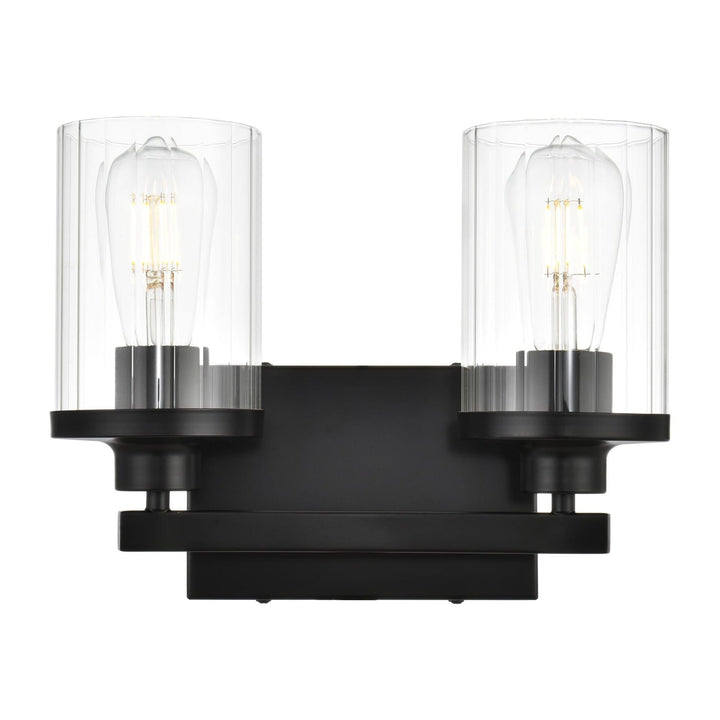 Saanvi Vanity Light in Black by Living District