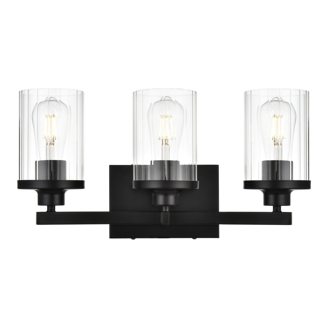 Saanvi Vanity Light in Black by Living District
