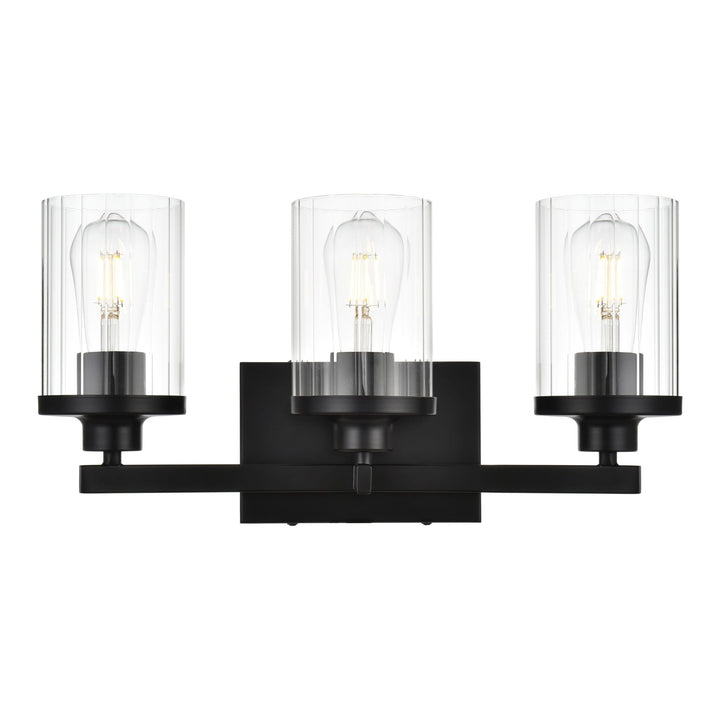 Saanvi Vanity Light in Black by Living District