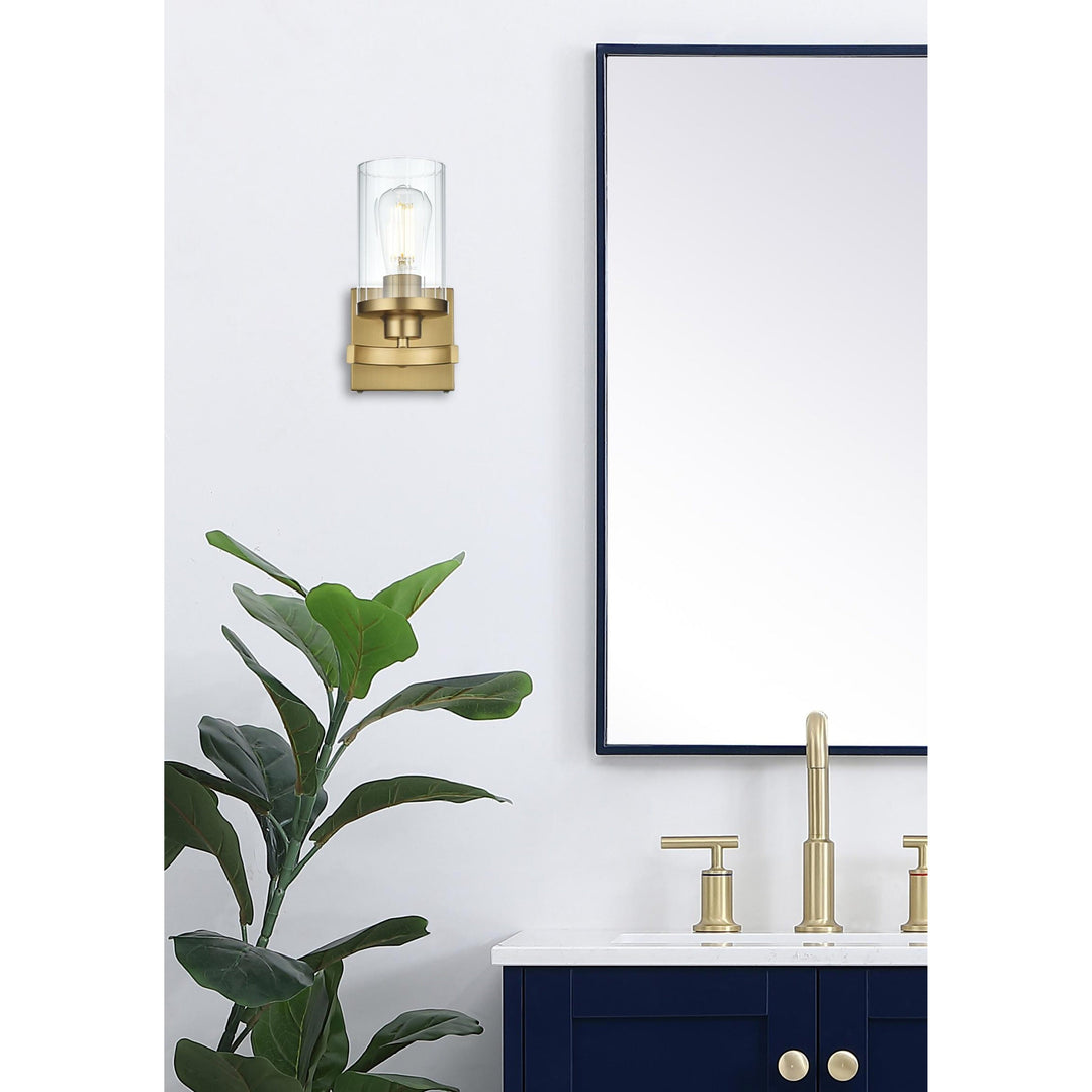 Saanvi Wall Sconce in Satin Gold by Living District