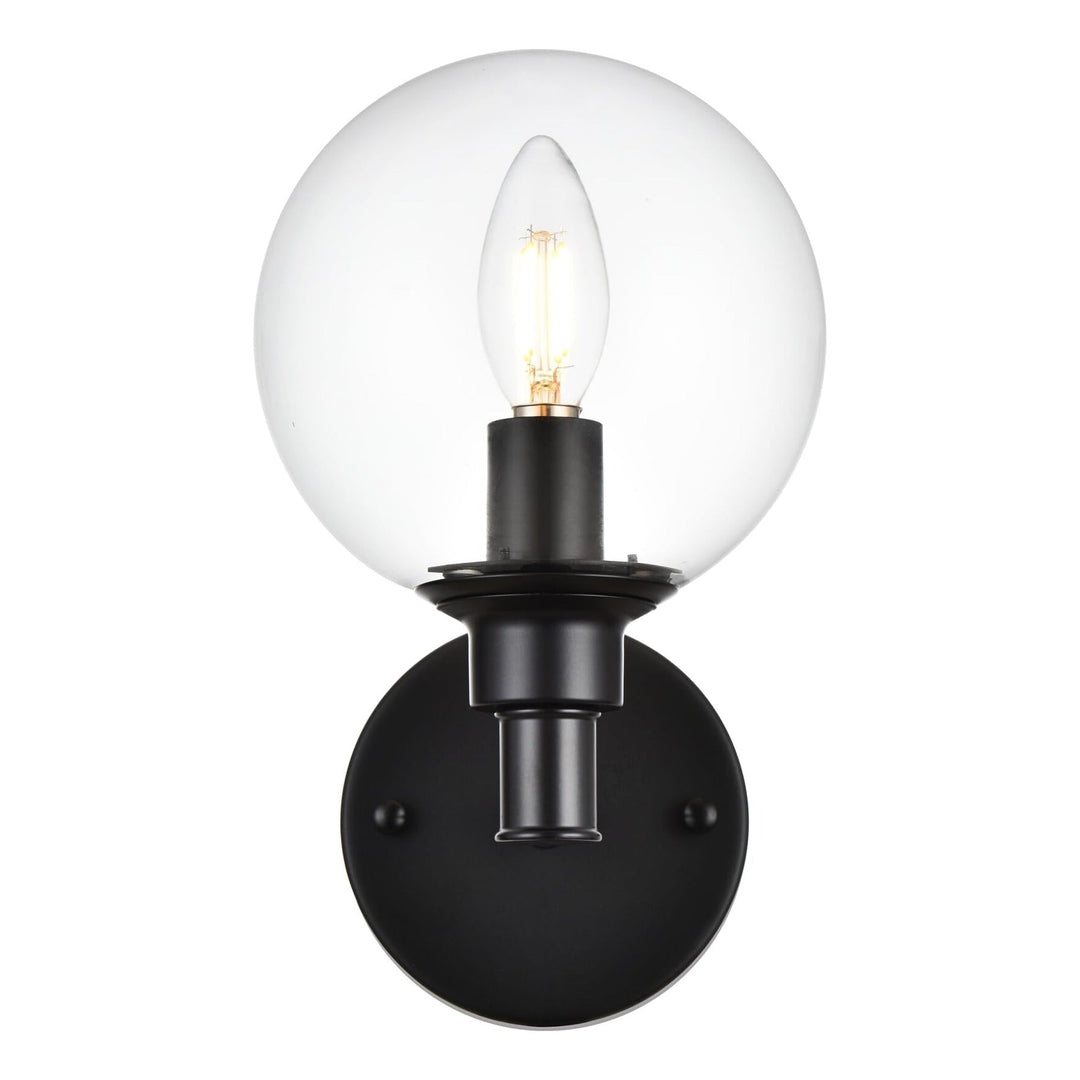 Jaelynn Wall Sconce in Black by Living District