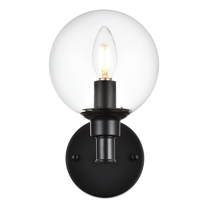 Jaelynn Wall Sconce in Black by Living District