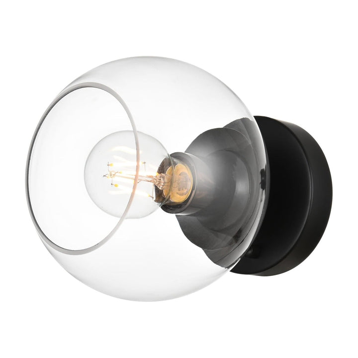 Rogelio Wall Sconce in Black by Living District