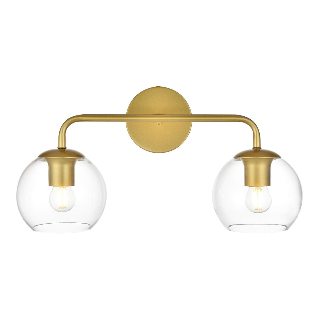 Genesis Vanity Light in Brass by Living District