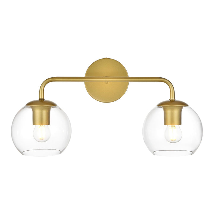 Genesis Vanity Light in Brass by Living District