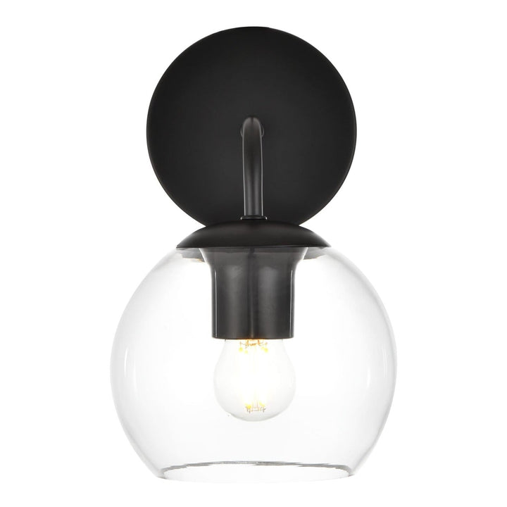 Genesis Wall Sconce in Black by Living District