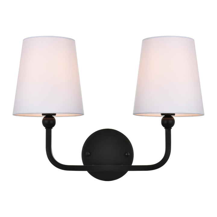 Colson Vanity Light in Black by Living District