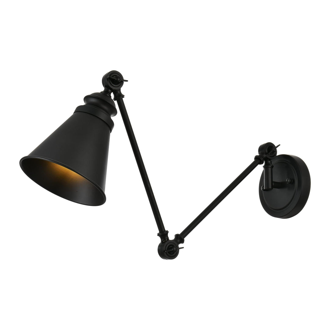 Ledger Wall Sconce in Black by Living District