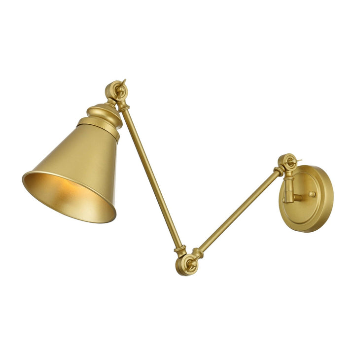 Ledger Wall Sconce in Brass by Living District