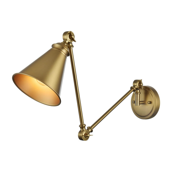 Ledger Wall Sconce in Satin Gold by Living District