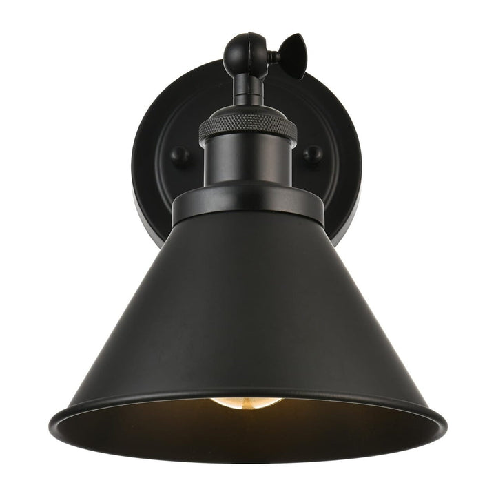 Bentley Wall Sconce in Black by Living District