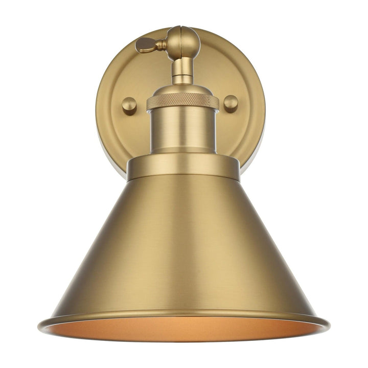 Bentley Wall Sconce in Satin Gold by Living District