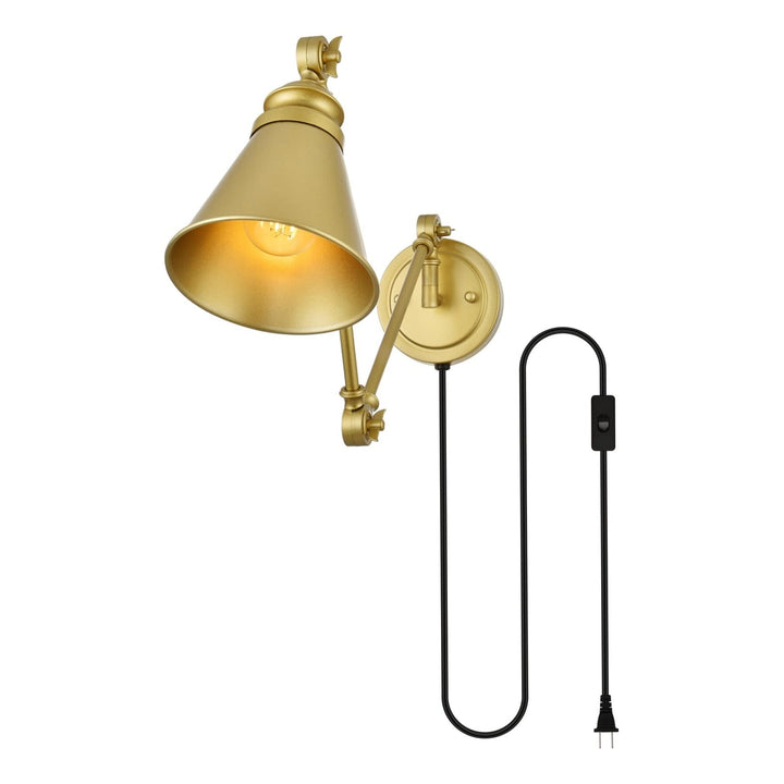 Van Wall Sconce in Brass by Living District