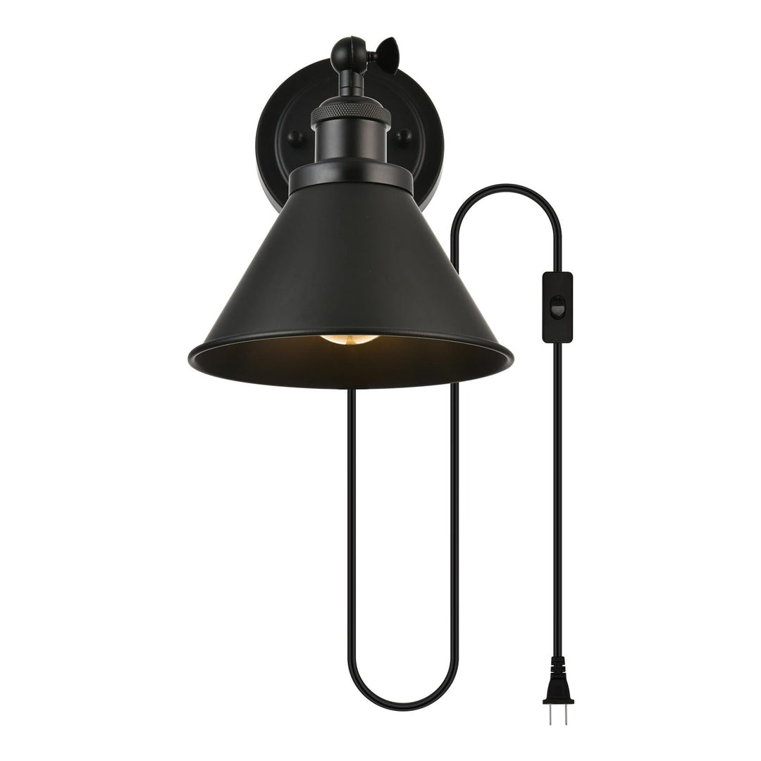 Blaise Wall Sconce in Black by Living District
