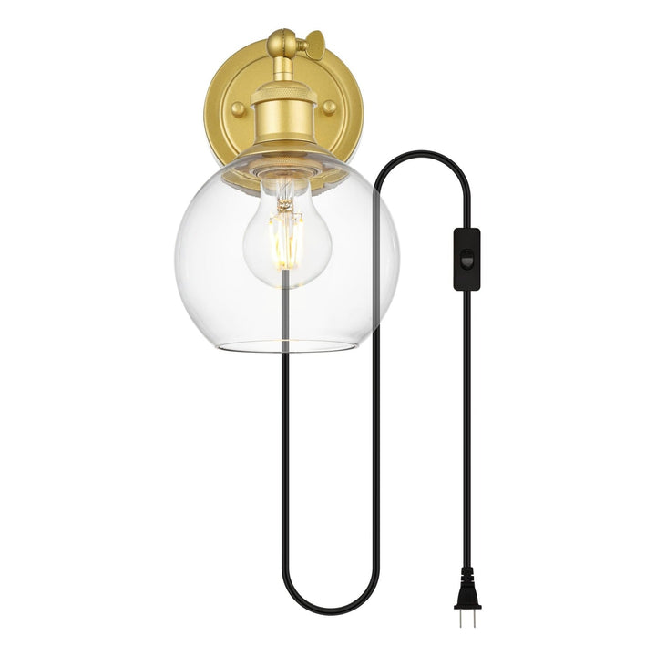 Wesson Wall Sconce in Brass by Living District