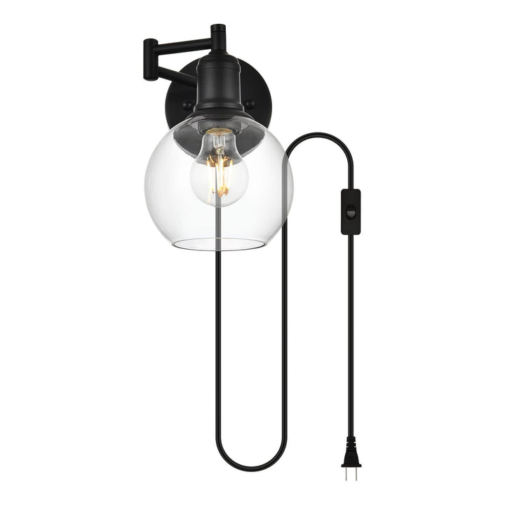 Caspian Wall Sconce in Black by Living District