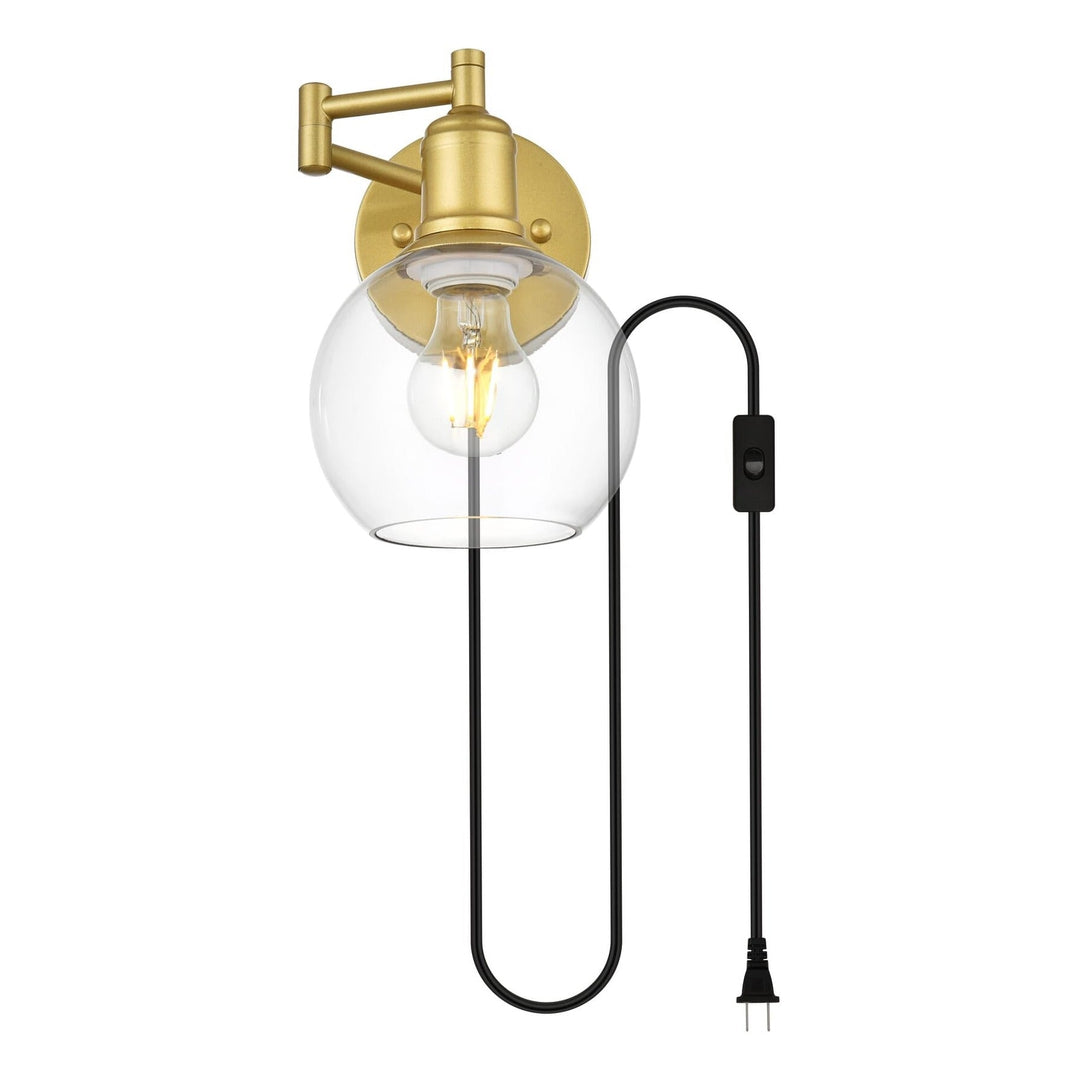 Caspian Wall Sconce in Brass by Living District