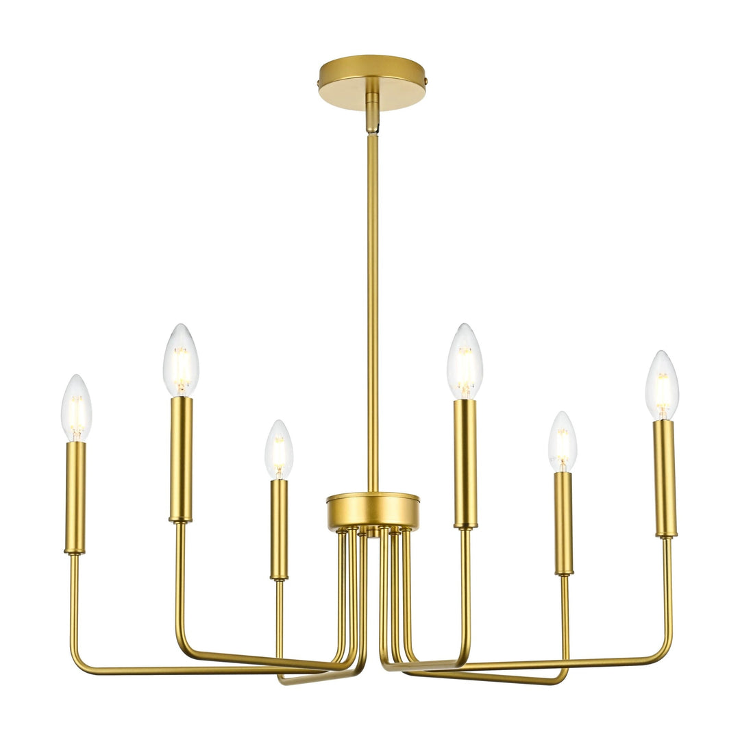 Willa Pendant in Brass by Living District