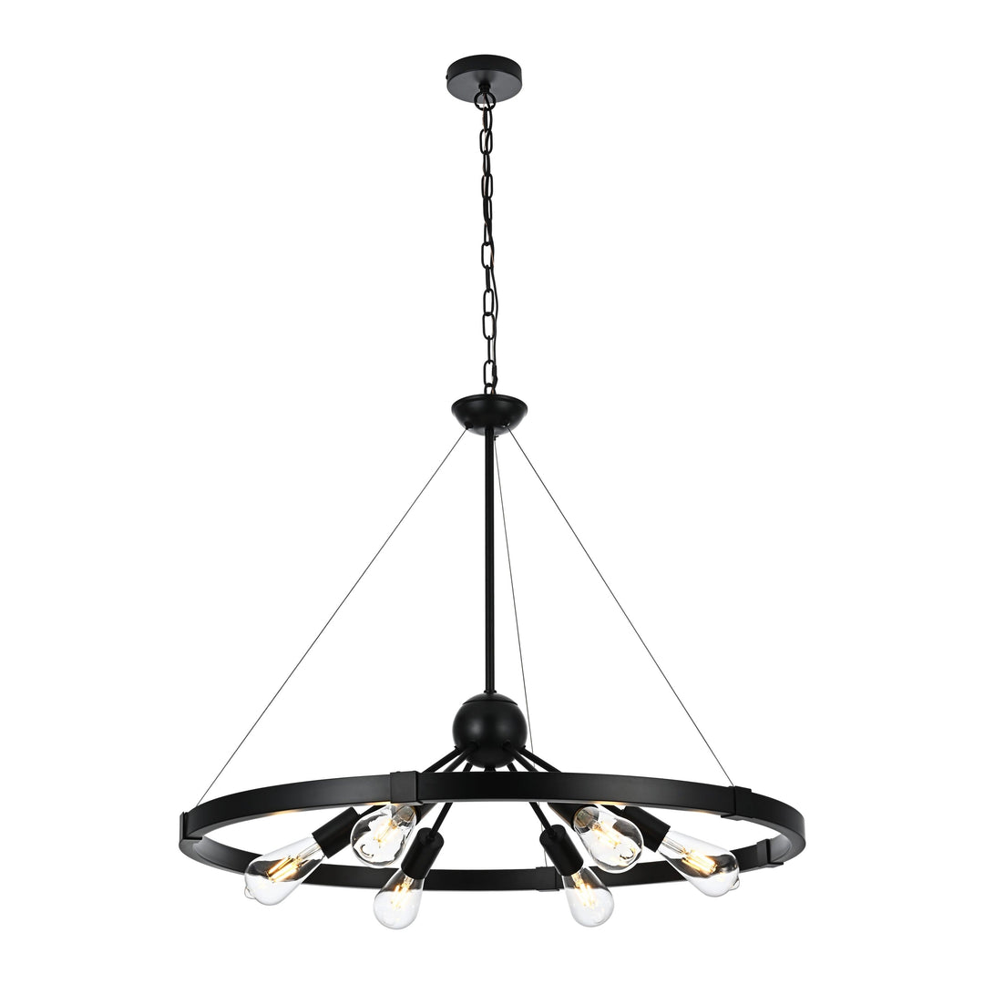 Thora Pendant in Black by Living District