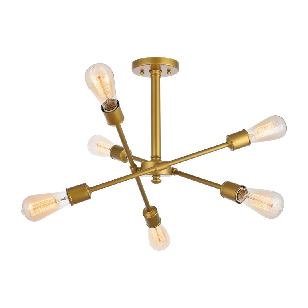 Axel Flush Mount in Brass by Living District