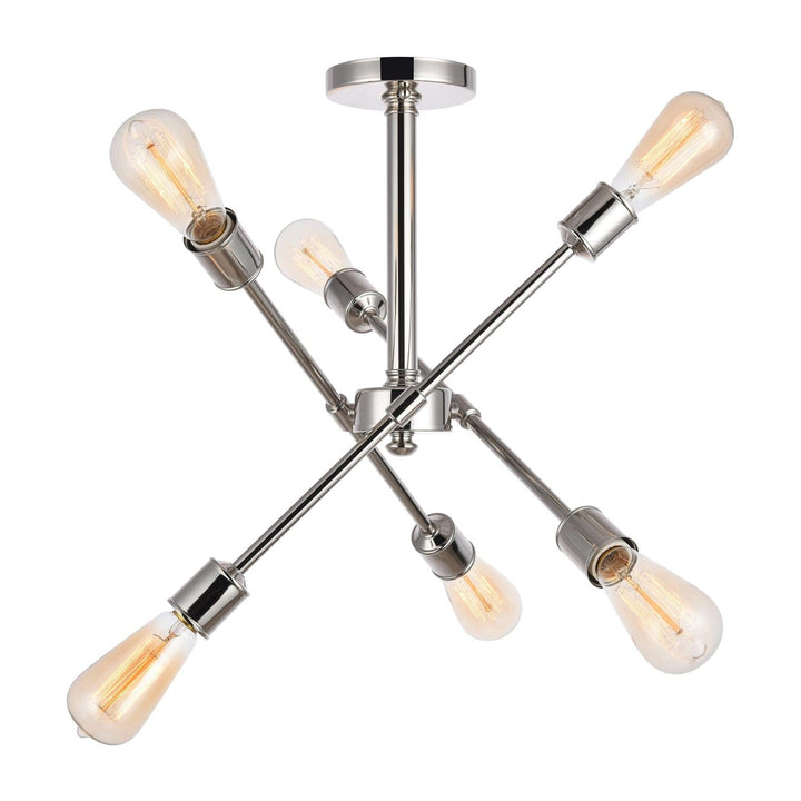 Axel Flush Mount in Polished Nickel by Living District