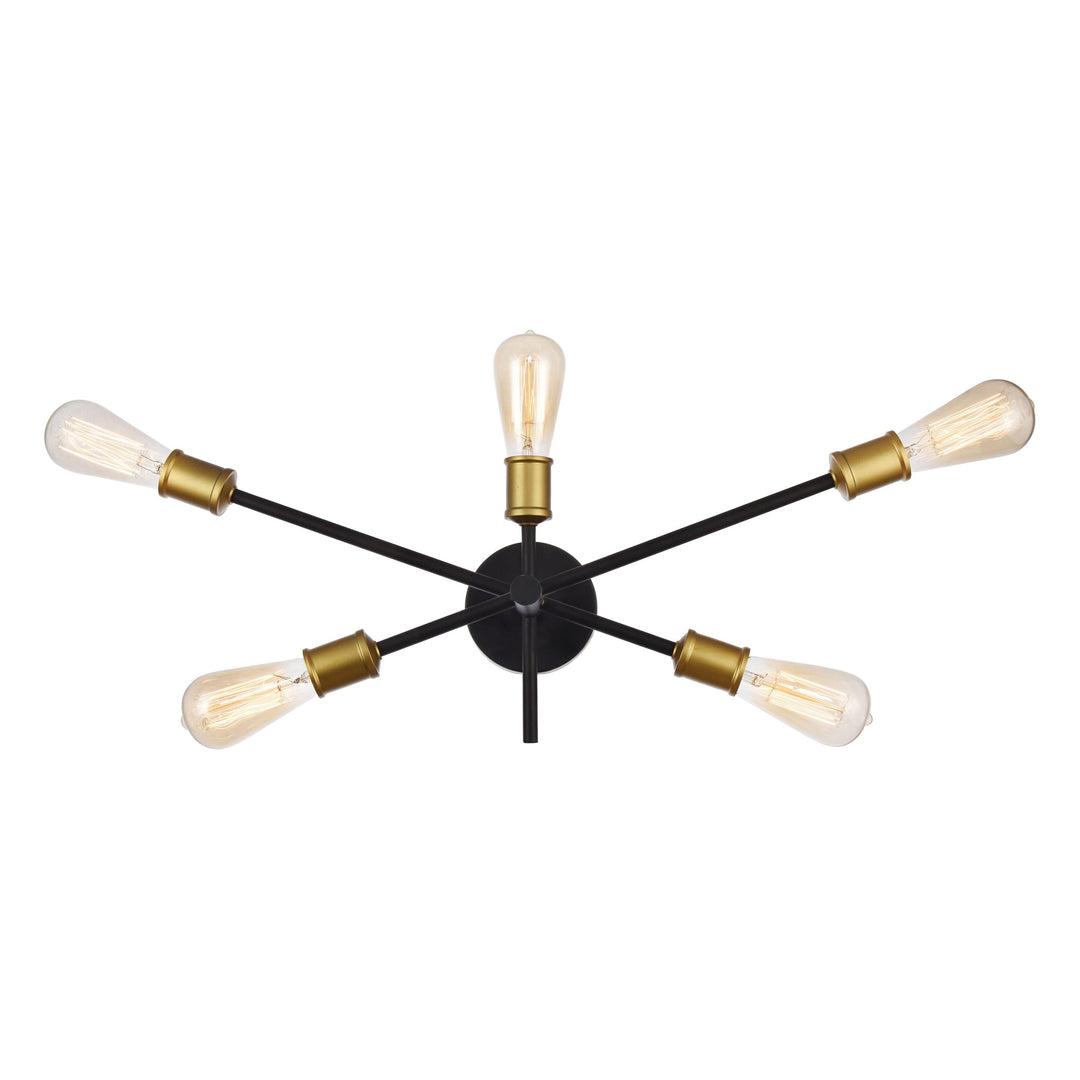 Axel Vanity Light in Black by Living District