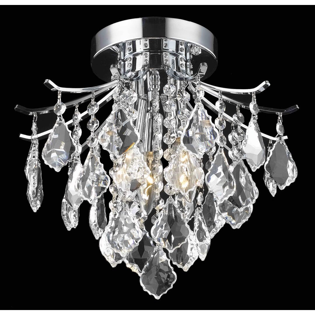 Toureg Flush Mount in Chrome by Living District