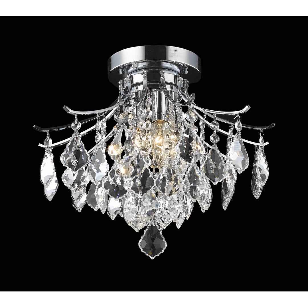 Toureg Flush Mount in Chrome by Living District